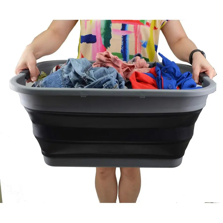10.8 gallon Collapsible Plastic Laundry Basket