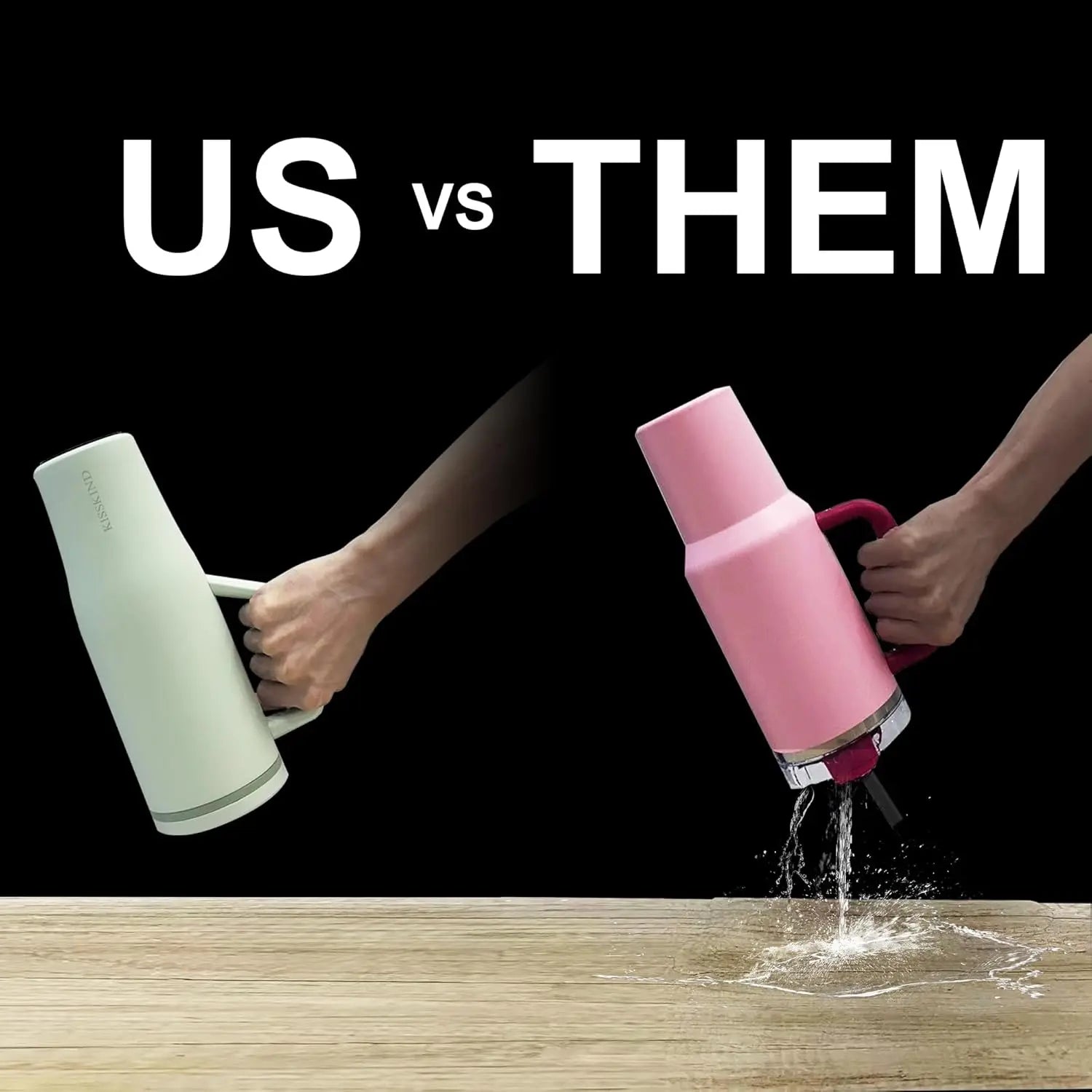 40 oz Insulated Tumbler with Handle, Straw & Leakproof Design