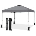 10x10ft One Push Setup Pop Up Canopy, Portable Outdoor Sun Shelter