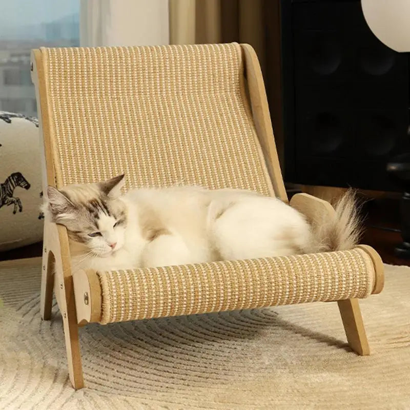 Chair Rocking Cat Scratch Chair Pet-Friendly Multi-Functional Scratcher