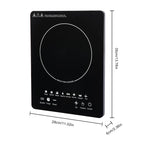 110V 750W Electric Induction Cooktop 8 Power Levels Touch Control Burner