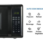 Emerson MW7302B Compact Countertop Microwave Oven with Touch Control, LED Display, 700W
