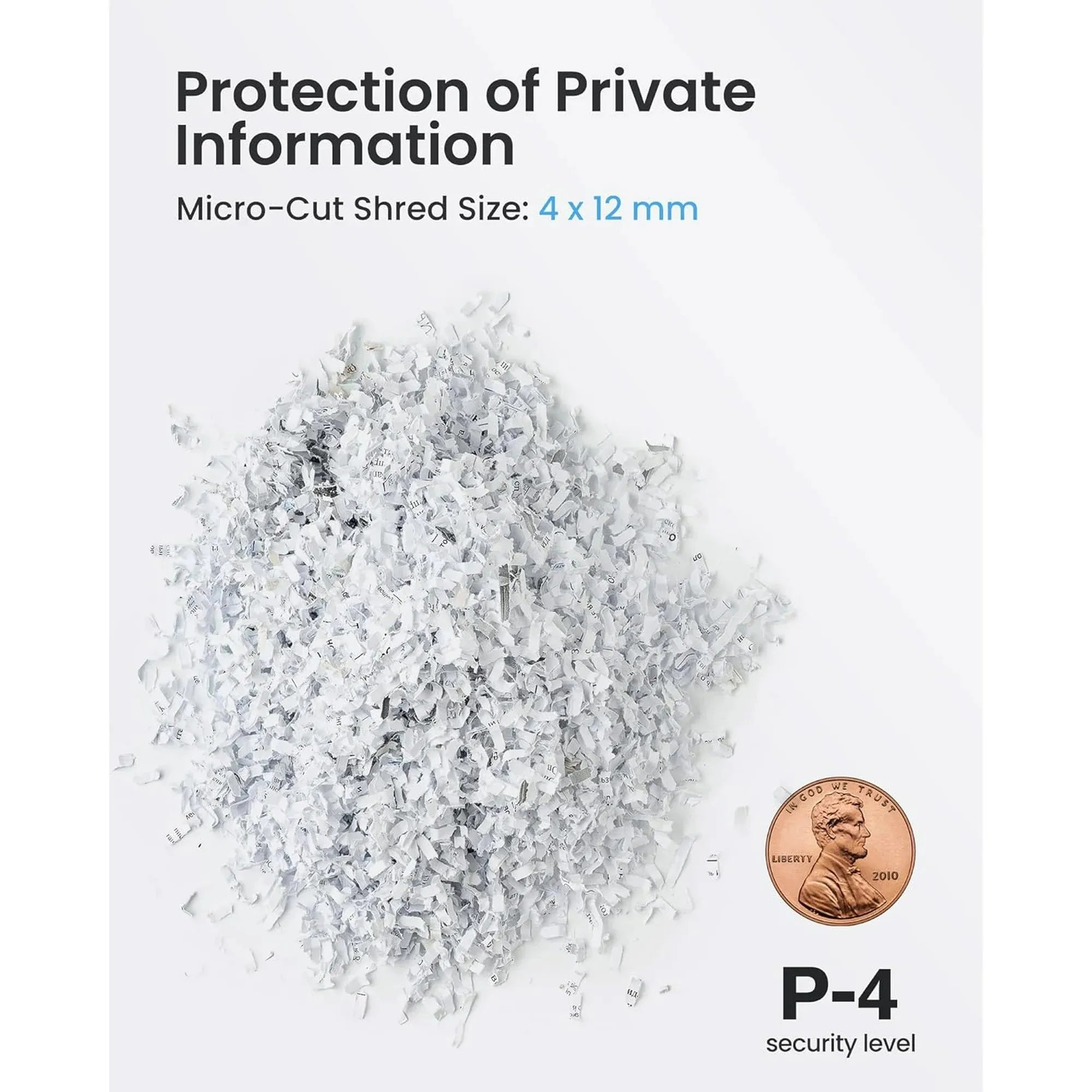 Deli 8-Sheet Micro Cut Paper Shredder, High Security for Home Office Use with Handle, Shreds Credit Card/Staple 4 Gallons