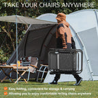 Zero Gravity Portable Recliner Camping Patio Lounge Chair with Cup Holder Trays Adjustable Pillow