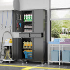 Metal Garage Storage Cabinet with Locking and Adjustable Shelves