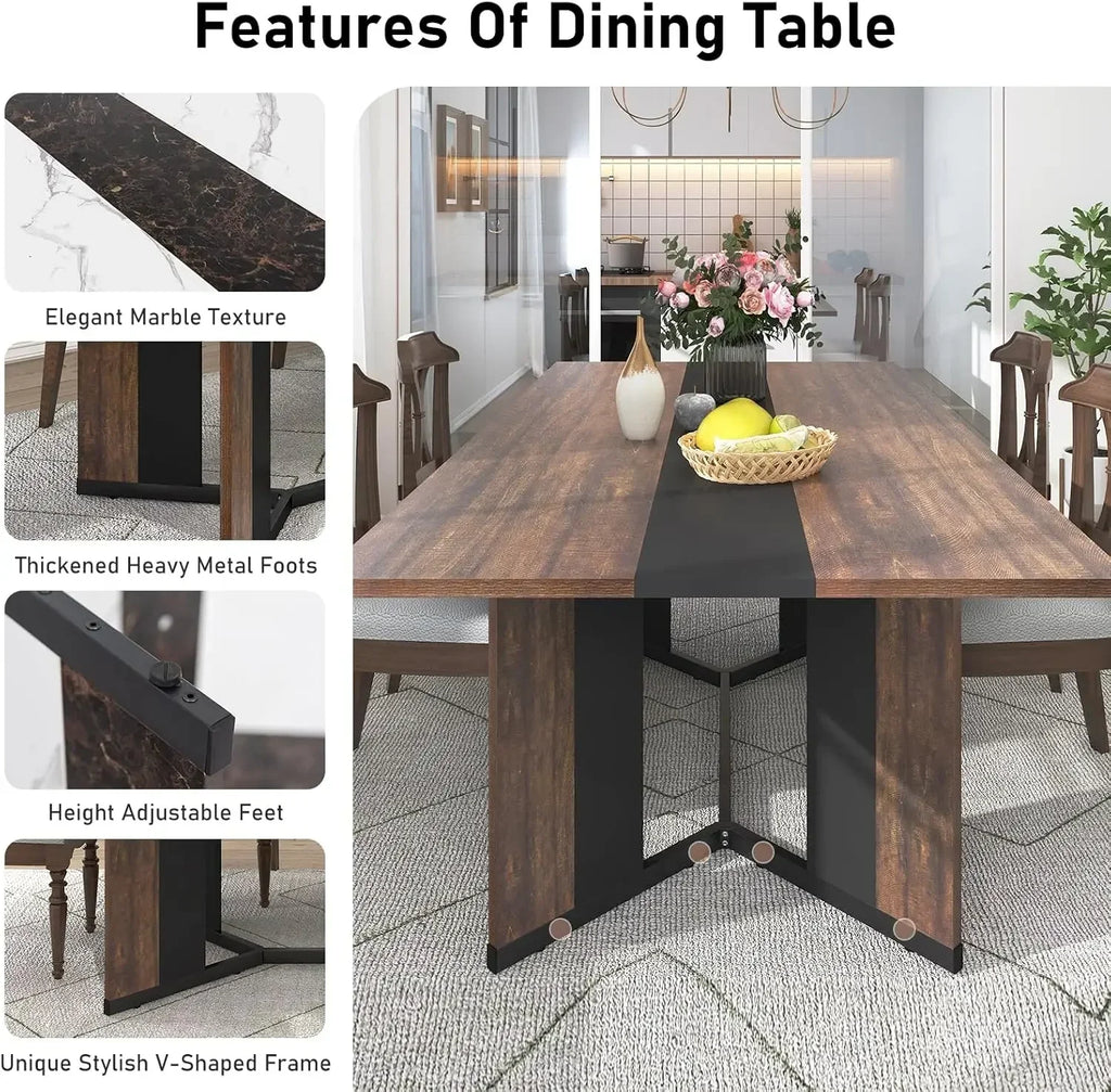 6ft Luxurious Family Dinner Table