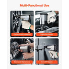 1 2" Air Impact Wrench and 3 8" Ratchet Wrench Set 19-Piece Professional Air Tool Kit with 10 CR-V Steel Impact Sockets