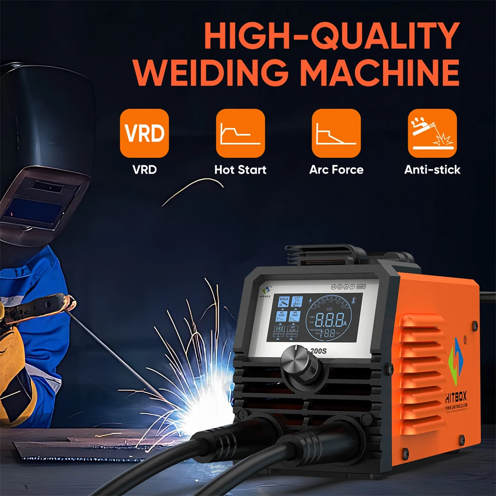 Welding Machine 2 in 1 ARC MMA LIFT TIG MINI IGBT Inverter LED Digital Display Portable Home Welder 220V 10-200A