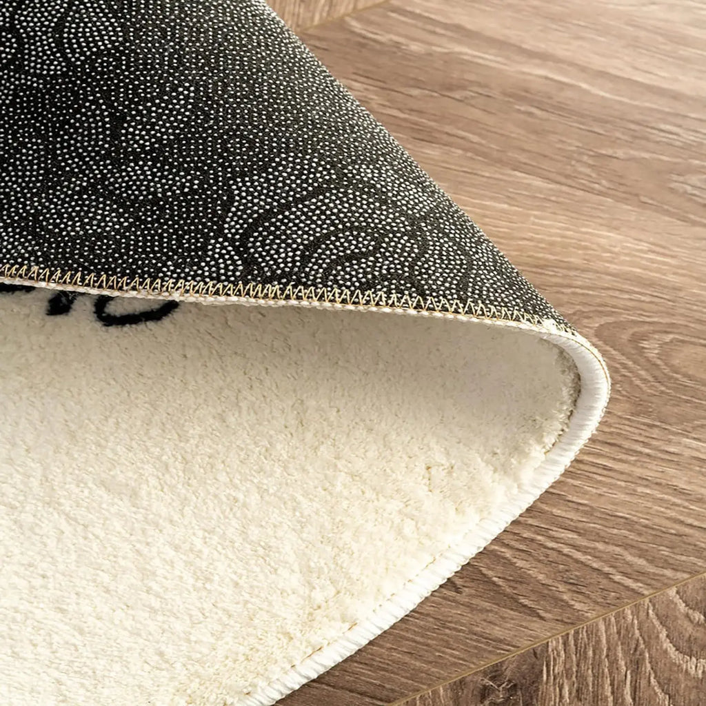 Cute Cat Printed Area Rug, Warm Anti-Slip Dirt Resistant