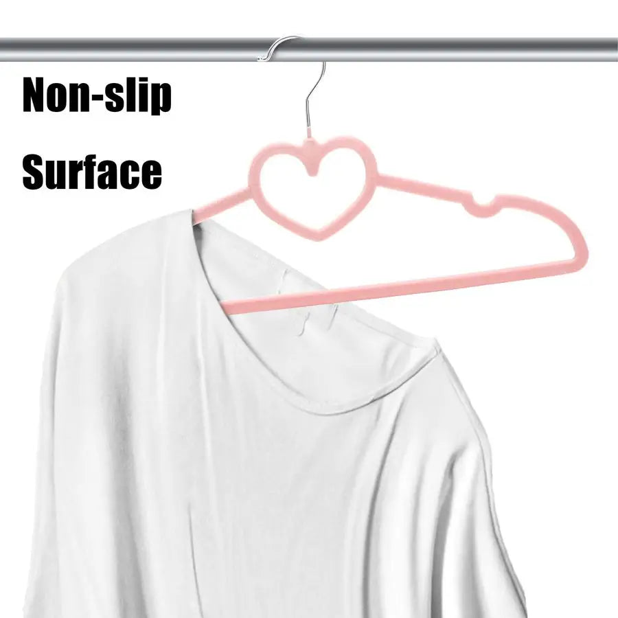 50 Pack Pink Velvet Hangers, NonSlip Clothes Hangers with 360 Degree Rotating Hook Thin Felt Adult Hanger