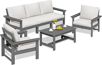 6-Piece Sectional Outdoor Furniture Set, All Weather