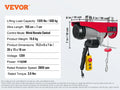 200-800kg Electric Hoist with Wired/Wireless Remote Control Lifting Crane Cable Hoist