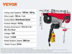 200-800kg Electric Hoist with Wired/Wireless Remote Control Lifting Crane Cable Hoist
