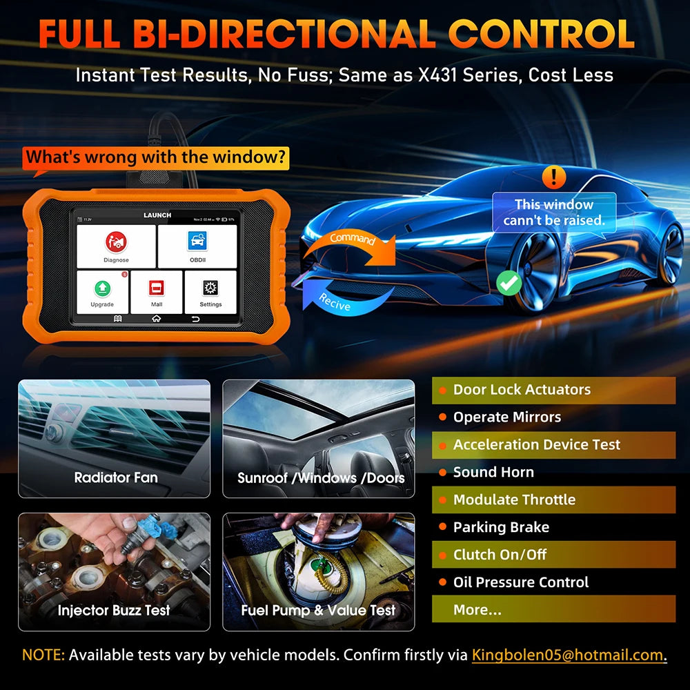 【For Toyota,Honda,Nissan】LAUNCH X431 ELITE V2.0 Car OBD2 Scanner Bi-Directional Diagnostic Tools ECU Coding Free Update