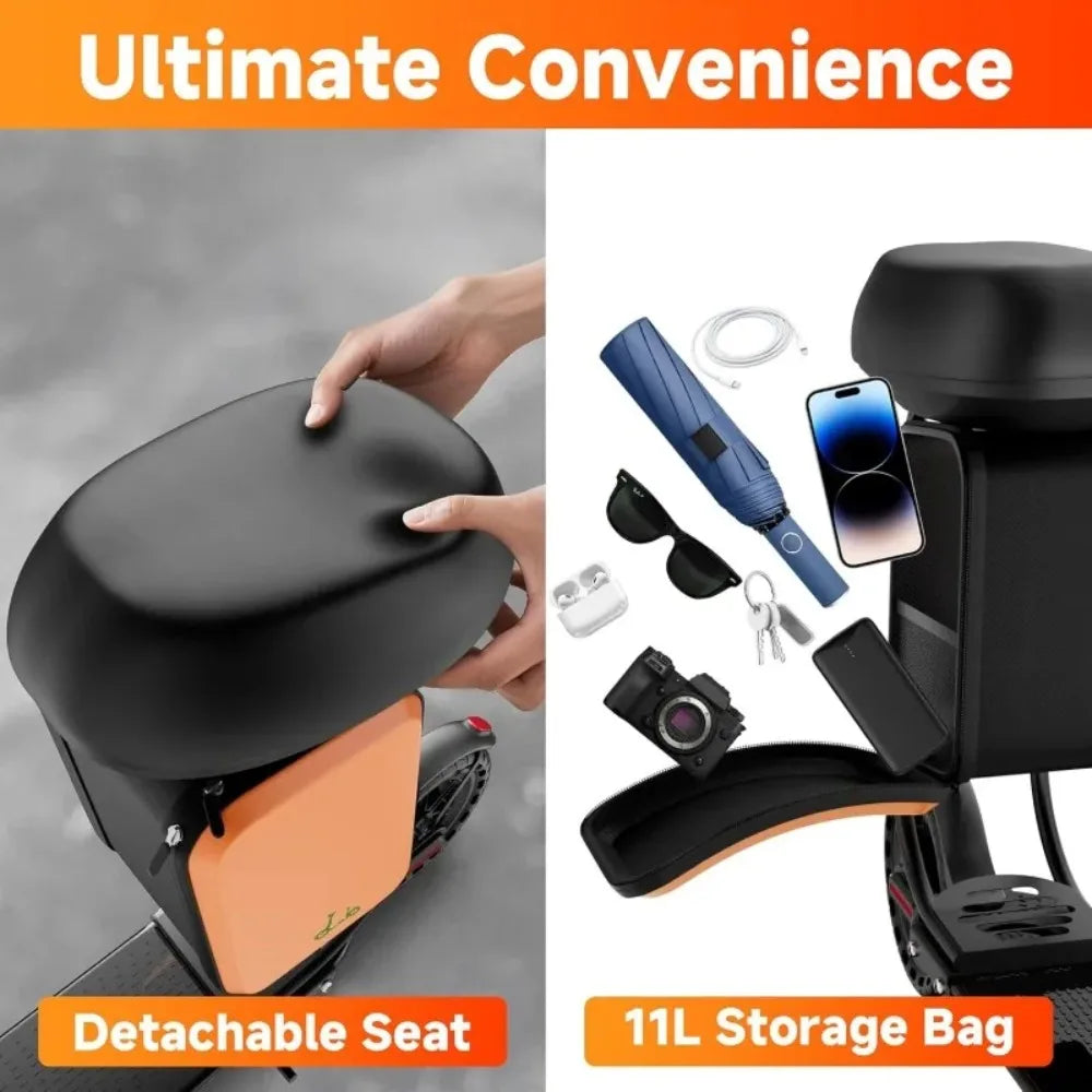 Electric Scooter. 19MPH & 21-Mile Range, 350W Motor, 8.5" Solid Tires