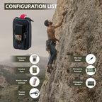 Compact Emergency First Aid Essentials for Military, Camping, Hiking, and Everyday Survival (Black)