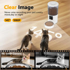 Smart Pet Feeder with Camera, Two-Way Audio, App Control, 6L Dry Food Dispenser for Cats and Small Dogs