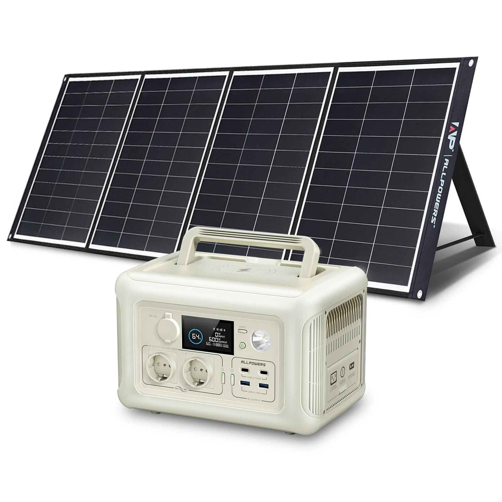 ALLPOWERS R600 Portable Power Station with Portable SolarPanel (option)