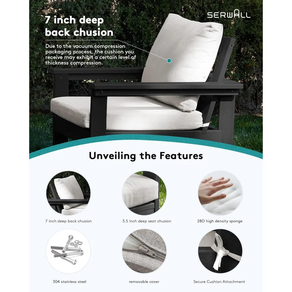 6-Piece Sectional Outdoor Furniture Set, All Weather