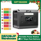 Charging Station  2400W Portable Power Station 220V 110V AC Outlets