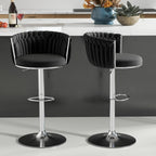 27″ Counter Stools with Upholstered Backrest
