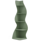Tribesigns Corner Shelf, Modern 5-Tier Wall Corner Bookshelf, Stylish Corner Small Bookcase Storage Rack Plant Stand