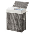 Laundry Hamper with Lid, 90L Clothes Hamper with 2 Removable Liner Bags, 6 Mesh Bags