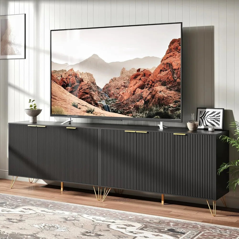Fluted TV Stand for 100 Inch TV