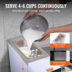 Single Flavor Countertop Soft Serve Ice Cream Maker Touch Screen