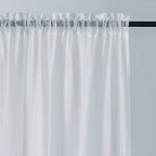 2PCS  Rod Pocket type Tulle Sheer Voile with window curtains