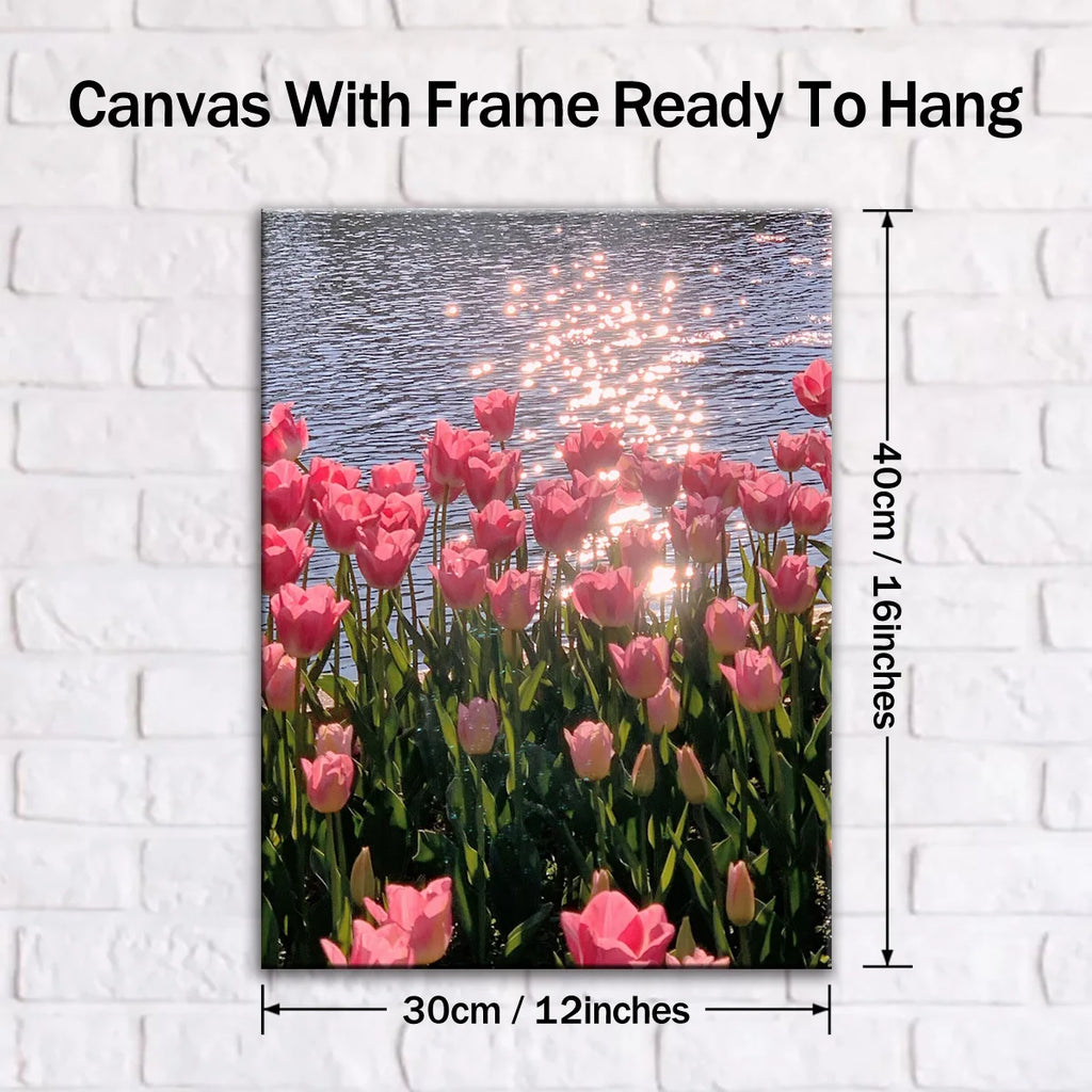Pink Flower Artist Home Wall Decor