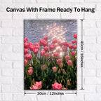 Pink Flower Artist Home Wall Decor