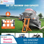 Hydraulic Jack, 500 lbs Capacity, Solid Carbon Steel, Adjustable for Riding or Zero Turn