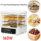 5-Layer Household Food Dryer Fruit  Adjustable Temperature Touch Control