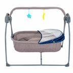Baby Cradle Swing 5 Speeds Electric Stand Crib with Remote Control for 0-18 Months Newborn Babies