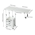 Movable Bedside Table Warp-Proof OverBed Desk Height Adjustable EASY Cleaning Multi-Function