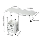 Movable Bedside Table Warp-Proof OverBed Desk Height Adjustable EASY Cleaning Multi-Function