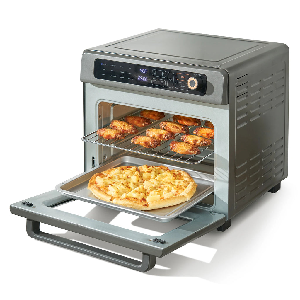 Air Fryer Toaster Oven 25L Convection Oven 1700W Stainless Steel Countertop Combo with Grill for Kitchen