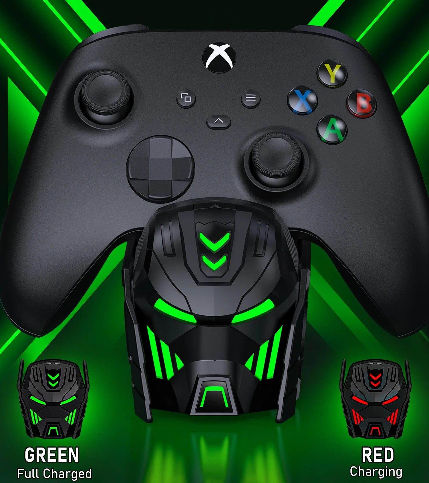 NEW A100 RGB XBOX Controller Charger 2*5520 mWh Rechargable Battery For XBOX S/X / XBOX ONE S/X