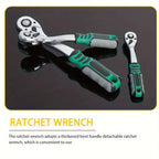216pcs Impact Socket Set,1/2,1/4,3/8 Inch Drive Ratchet Wrench Set,72 Tooth Ratchet wrench