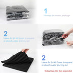 50 Pack Acoustic Panels, Soundproof Studio Foam for Walls, 1" X 12" X 12" Black
