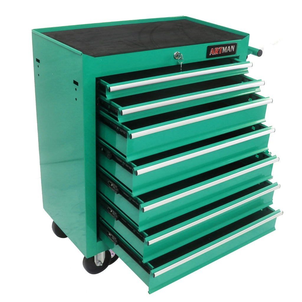 7 Drawer Rolling Tool Box with Key Lock