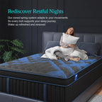 12"Gel Memory Foam Hybrid Pocket Spring Mattress, Medium Firm Motion Isolation