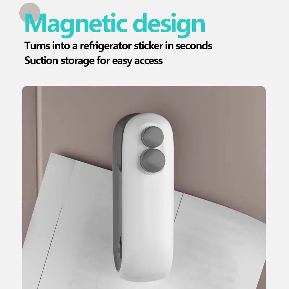 2 In 1 Handheld Heat Vacuum Sealer for Food Storage Snacks Freshness