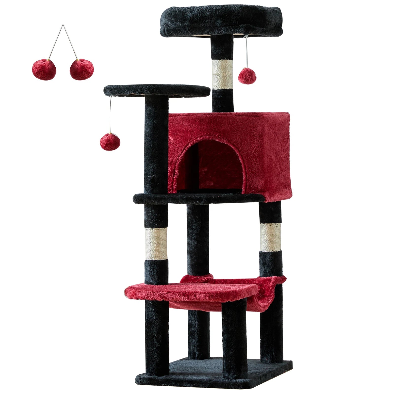 44In Tall Multi-Cat Climbing Tower for Indoor Cat