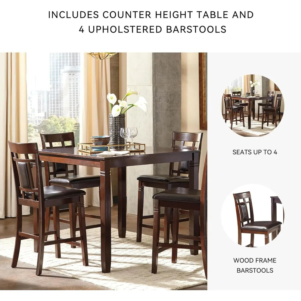5 Piece Counter Height Dining Set