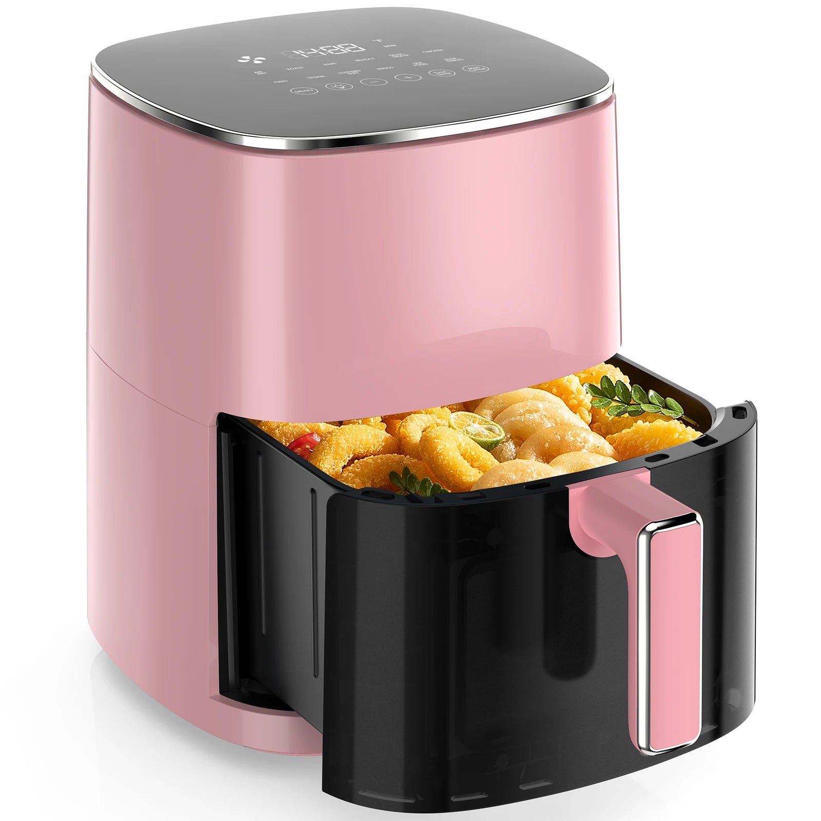 6 Quart Electric Air Fryer with Window Square 400F 12-in-1 Air Fry