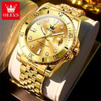 Men's Original Waterproof Automatic Date Rotation Ring Luxury Brand Diving Quartz