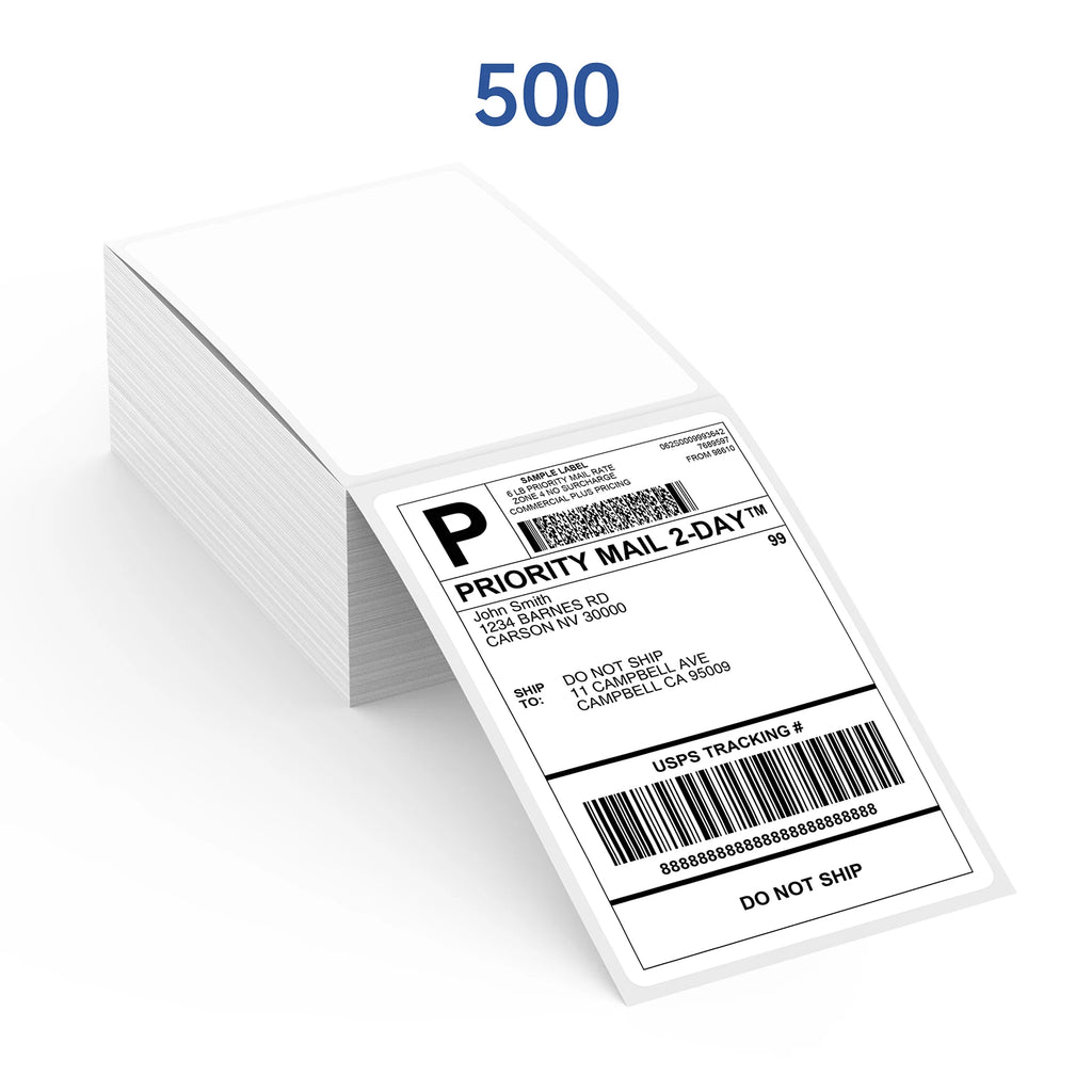 500 Sheets Thermal Printer Paper 4x6 inch A6 100*150mm Size for Shipping Label Barcode Address