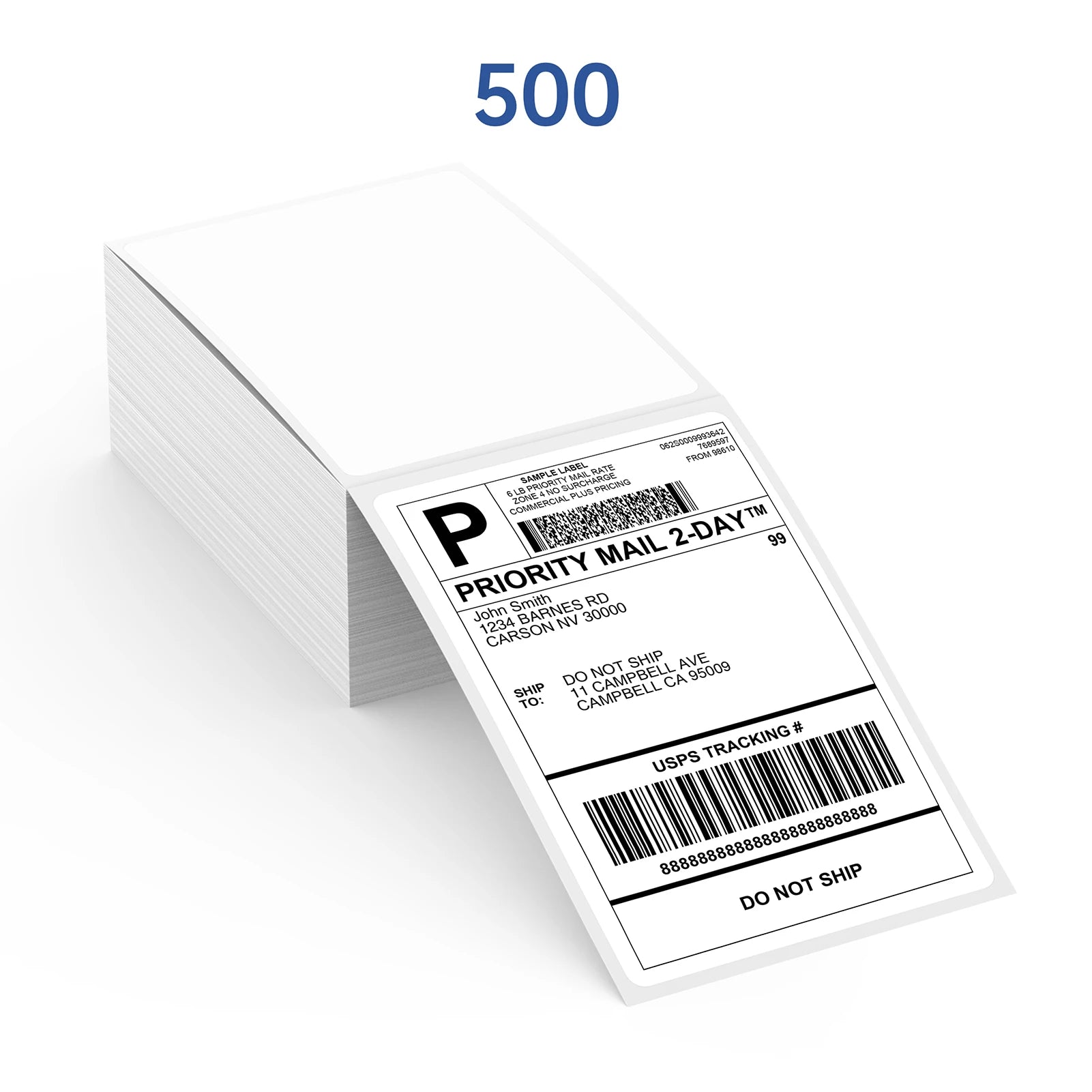 500 Sheets Thermal Printer Paper 4x6 inch A6 100*150mm Size for Shipping Label Barcode Address
